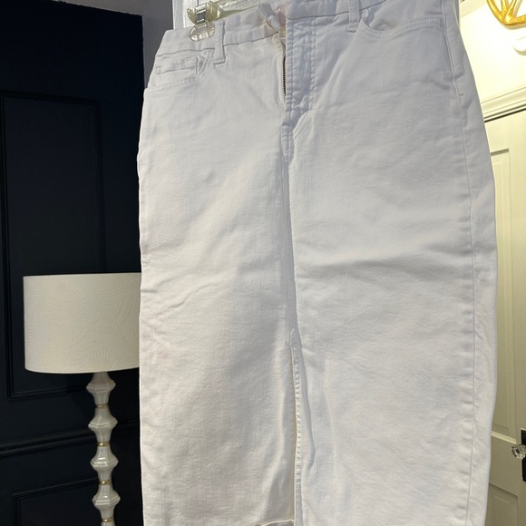 White Denim Skirt - Picture 1 of 3